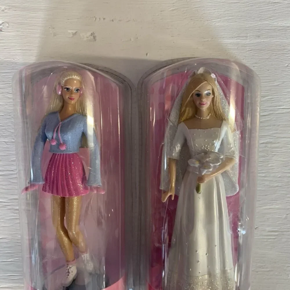 VTG Lot Of 2 Barbie Fashion Stamper Doll Wedding Bride And Ice Slate Tara Mattel